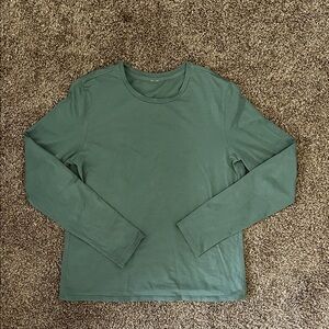 lululemon women’s athletica Forest Green Long Sleeve Top